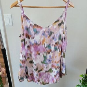 Torrid Purple Print Spagetti Strap Tank Camisole. Plus Size 3.